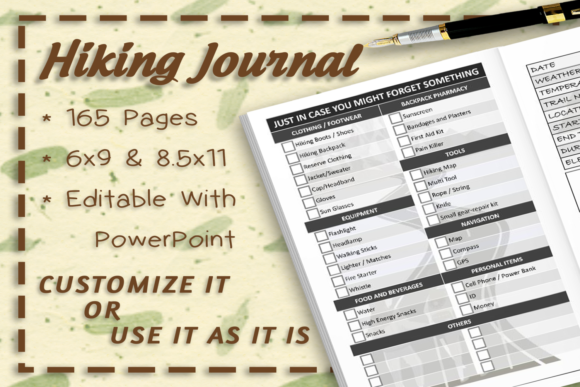 Download Hiking Journal 165 Pages No Bleed - Journal Collection