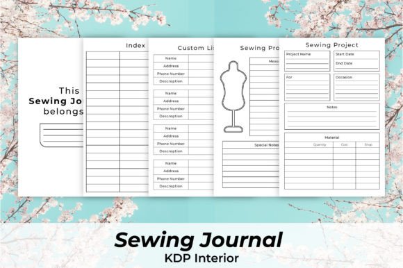 Download Sewing Planner Journal for KDP Interiors - Journal Collection