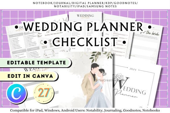 Download Wedding Planner Canva Templates - Planner canva templates Collection