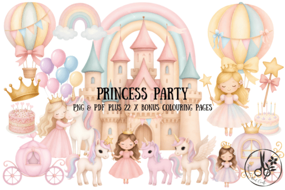 Download Princess Party Bundle - Png &amp; Pdf - Pdf Collection