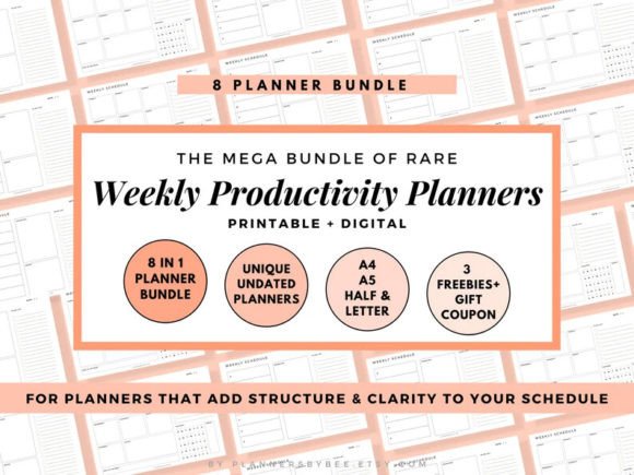 Download Best Weekly Undated Printable Planner - Printable Collection