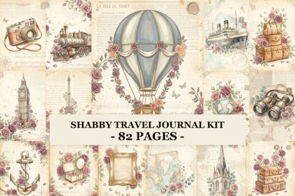 Download Shabby Travel Journal Kit - Journal Collection