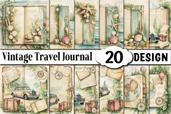 Download Vintage Travel Journal Junk Journal - Journal Collection