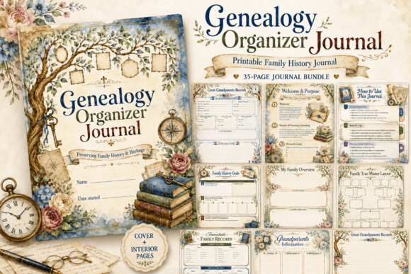 Download Genealogy Organizer Journal - Journal Collection