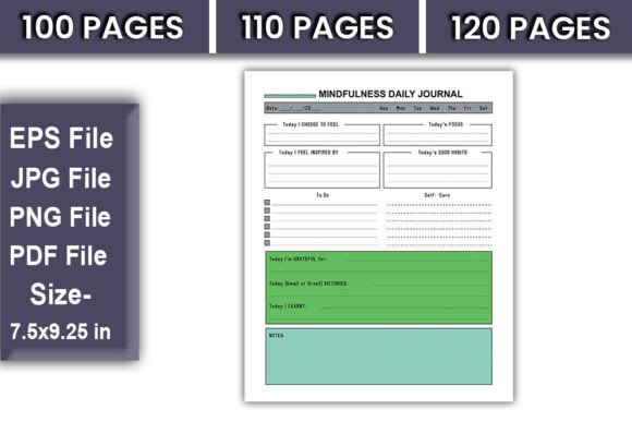 Download MINDFULNESS DAILY JOURNAL Book, - Journal Collection