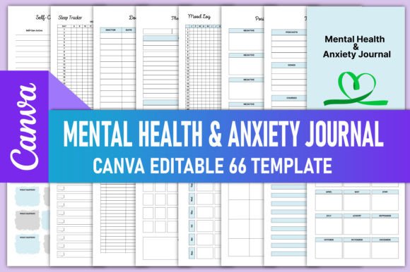 Download Mental Health &amp; Anxiety Journal Canva - Journal Collection