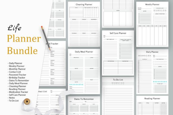 Download Printable Life Planner Bundle Pack - Printable Collection