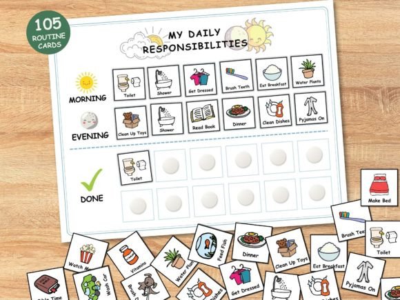 Download Kids Daily Routine Printable Chart - Printable Collection