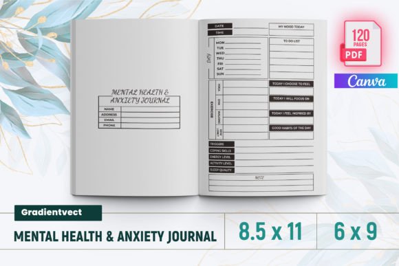 Download (KDP) Mental Health &amp; Anxiety Journal - Journal Collection