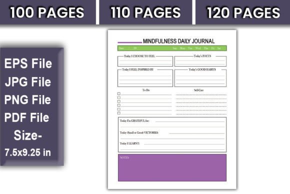 Download MINDFULNESS DAILY JOURNAL Book, - Journal Collection