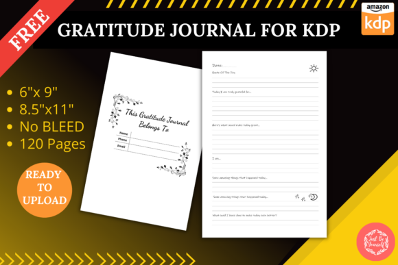Download FREE GRATITUDE JOURNAL - KDP TEMPLATE - Journal Collection