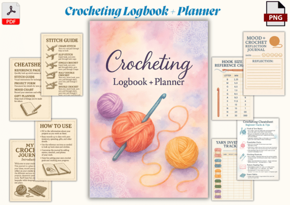 Download Crochet Project Journal Logbook - Journal Collection