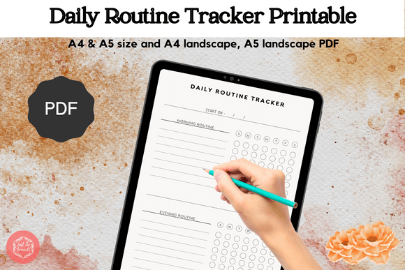 Download Simple Daily Routine Tracker Printable - Printable Collection