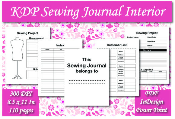 Download KDP Sewing Journal Interior - Journal Collection