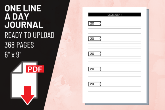 Download KDP Interior One Line a Day Journal - Journal Collection