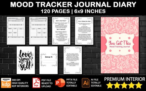 Download Mood Tracker Diary KDP Journal - Journal Collection