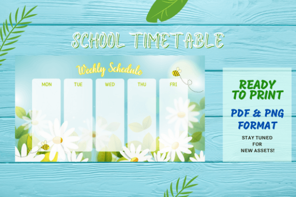 Download Spring Theme Weekly Schedule Template - Premium Resources