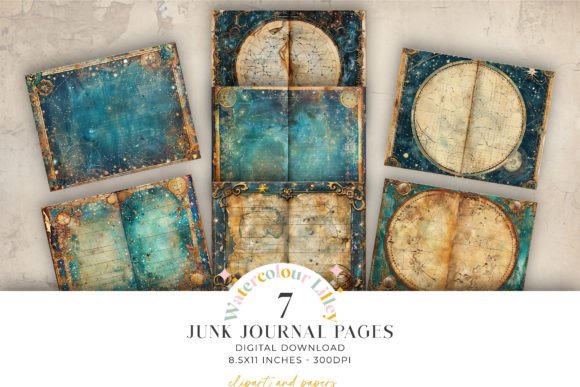 Download Celestial Map Junk Journal Pages - Journal Collection