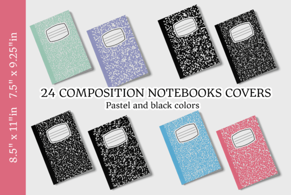 Download Composition Notebook 24 Covers PNG/PDF - Pdf Collection