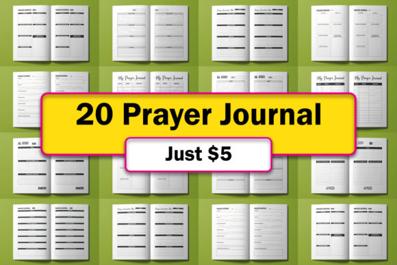 Download Prayer Journal Interior Bundle - Journal Collection