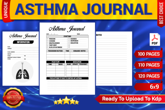 Download Asthma Journal KDP Interior Printable - Printable Collection