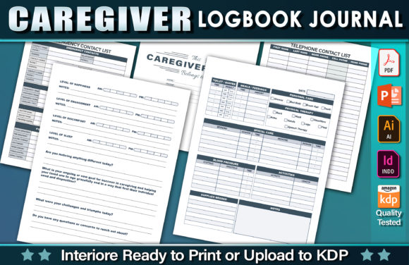 Download Editable Caregiver Logbook Journal - Journal Collection