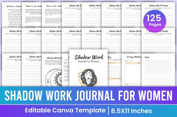 Download Shadow Work Journal for Woman Prompted - Journal Collection