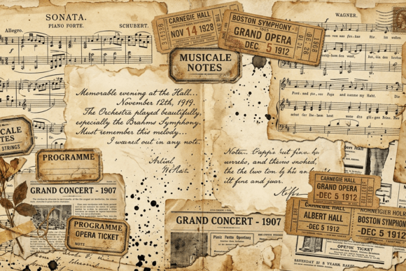Download Vintage Label Collage Junk Journal Page - Journal Collection