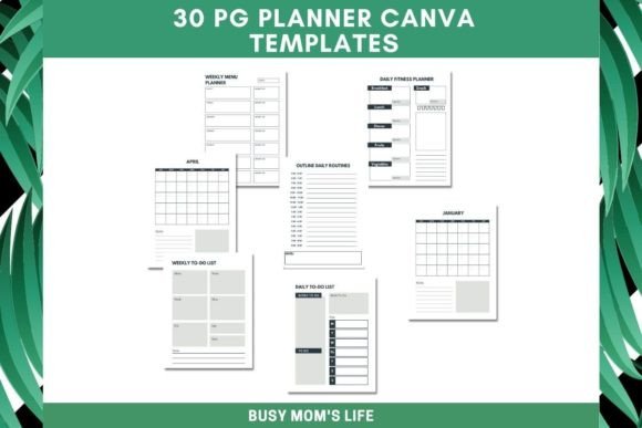 Download Minimalist Planner Canva Templates - Planner canva templates Collection