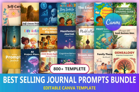 Download 📝 Best Selling Journal Prompts Bundle - Journal Collection