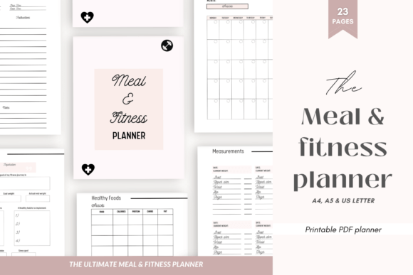 Download Health and Fitness Planner Printable - Printable Collection