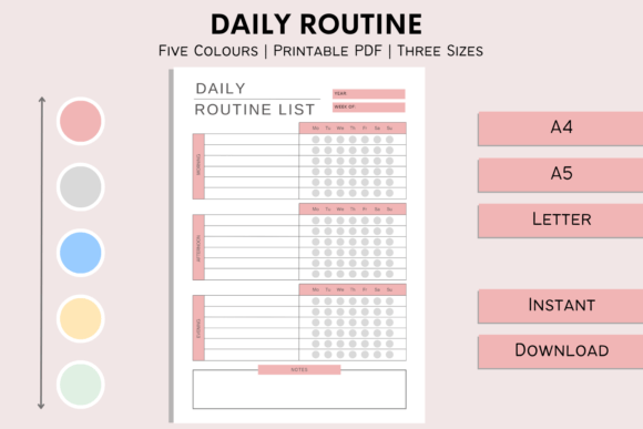 Download Daily Routine Printable Tracker Insert - Printable Collection