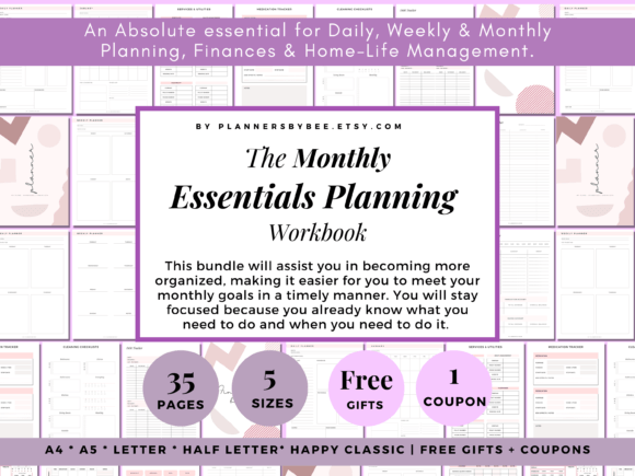 Download Printable Monthly Planner Monthly Budget - Printable Collection