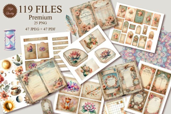 Download Mindful Gratitude Junk Journal Kit - Journal Collection