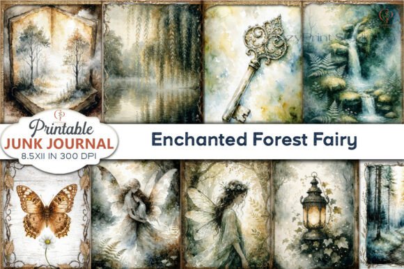 Download Enchanted Forest Fairy Junk Journal Page - Journal Collection